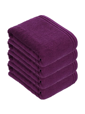 Vossen 4er Pack Badetuch in purple