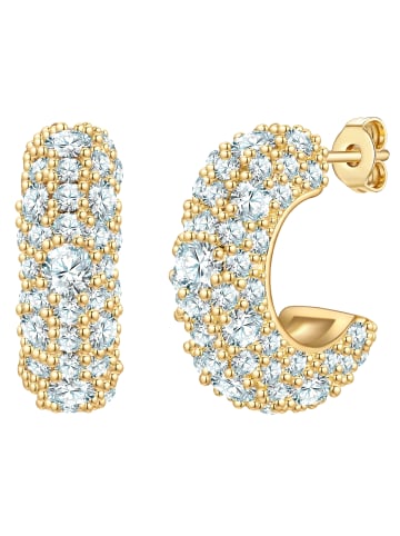 Yokoamii Ohrringe aus Messing mit Zirkonia in gelbgold