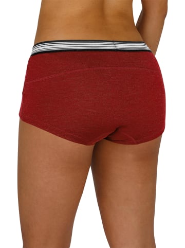 Normani Outdoor Sports 2er Pack Damen Merino Boxershorts Morwell in Rot