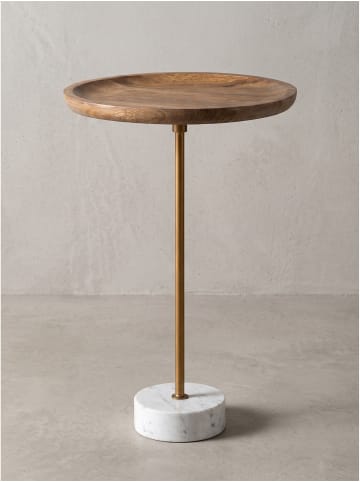 KADIMA DESIGN Beistelltisch Massivholz, handgefertigt, für Wohnzimmer