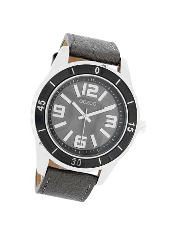 Oozoo Analog-Armbanduhr Oozoo Vintage Series taupe, grau groß (ca. 45mm)