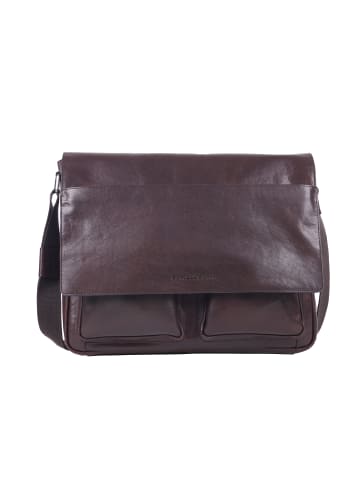 Strellson Messenger 'Kenley Jeremy in Dunkelbraun 39,00 x 31,00 x 9,00 cm'
