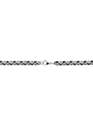 Adeliás Unisex Halskette – Ankerkette aus Edelstahl 50 cm in silber