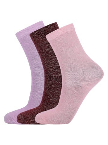 Zigzag Socken Bhoebe in 4033 Cabernet