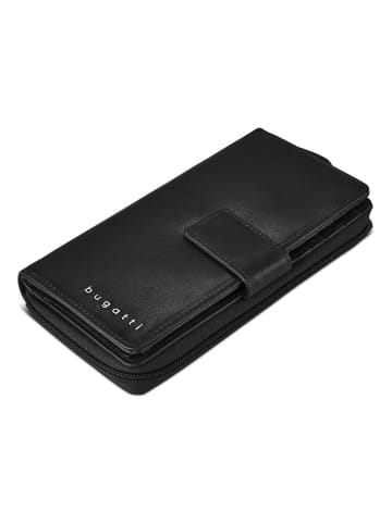Bugatti Valencia Geldbörse RFID Schutz Leder 19 cm black