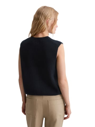 Marc O'Polo Ärmellose Strickweste slim in deep night blue