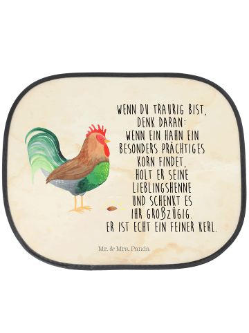 Mr. & Mrs. Panda blendschutz auto Hahn Korn mit Spruch in Vintage