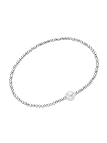 Smart Jewel Armband Mit Kugeln Und Glasperle in Silber