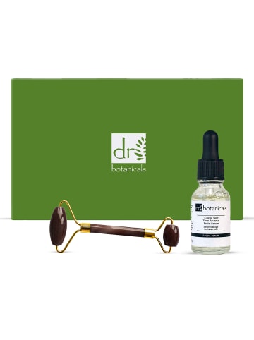 Dr Botanicals Tiger Eye Harmony-Jade Gesichtsroller+DB Coco Noir Time Reverse Gesichtsserum