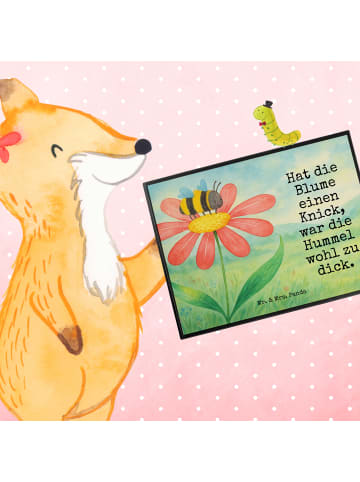Mr. & Mrs. Panda Schreibunterlage Hummel Blume Design mit Spruch in Weiß