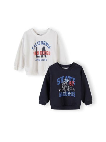 Minoti 2-er Pack Sweatshirt 29FLEECE200 in dunkelblau