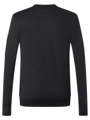 super.natural Merino Pullover in schwarz