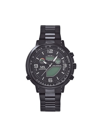 MeisterAnker Meister Anker Chronograph Edelstahl schwarz Funk Solar in schwarz