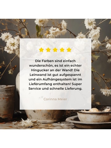 MuchoWow Leinwand bilder Stillleben