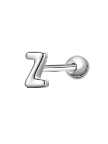 Glanzstücke München Ohrringe Piercing Buchstabe Z aus Sterling Silber in silber