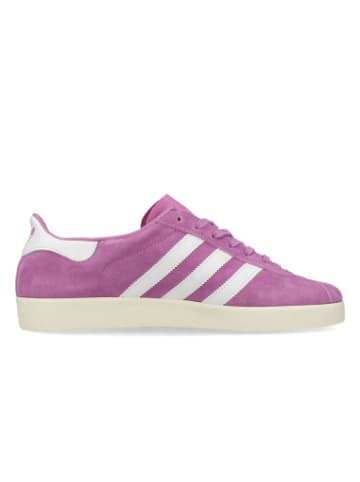 adidas Sneaker Gazelle in Gebraucht, Lila/Weiß/Gold Metallic
