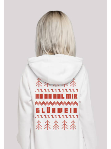 F4NT4STIC Hoodie Weihnachten Ho Ho Hol mir Glühwein in weiß