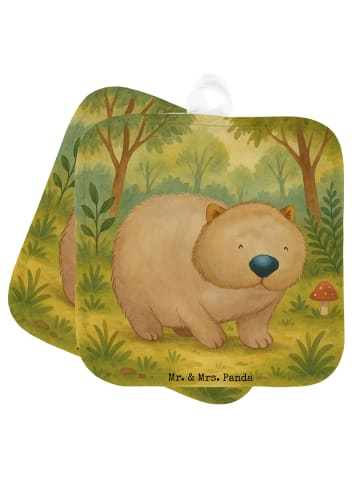 Mr. & Mrs. Panda Topfuntersetzer Wombat Design ohne Spruch in Weiß