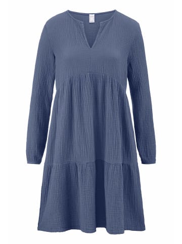 Hessnatur Musselin Nachthemd in indigo blau