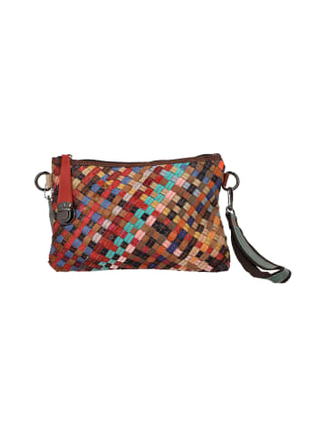 gaya Women Satchel in Brown Multicolor