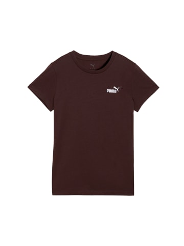 Puma T-Shirt 'ESS Small No. 1 Logo' in braun