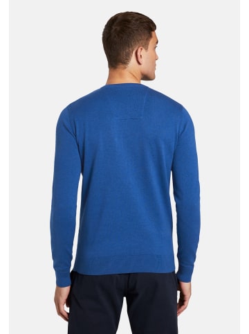 Tom Tailor Pullover 'Basic' in blau meliert