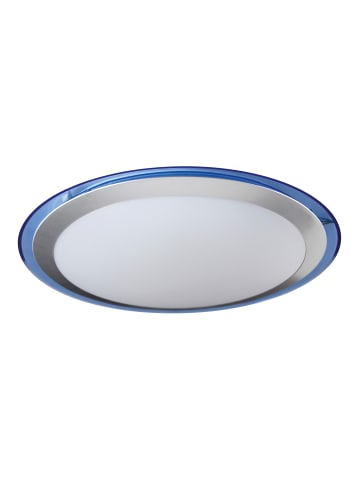 näve LED Deckenleuchte "LUTOS" in blau - (L)33 cm x (B)33 cm x (H)6.5 cm - EEK F