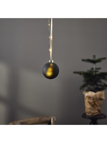 MARELIDA LED Weihnachtskugel beleuchtet aus Glas D: 10cm in grün