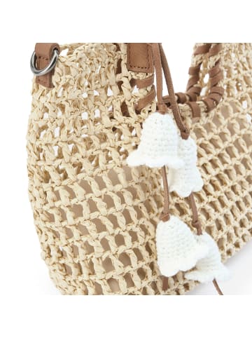 FREDs BRUDER Sun Carrier Handtasche 28 cm natural straw desert brown