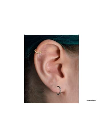 PIERCINGLINE Piercing "Segmentring Clicker Kristalle" in Roségoldfarben