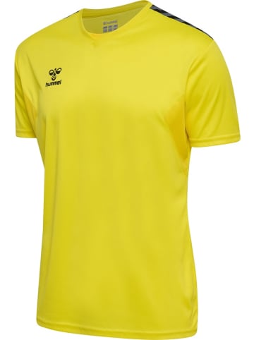 Hummel T-Shirt "Hmlauthentic Pl Jersey S/S" in Gelb