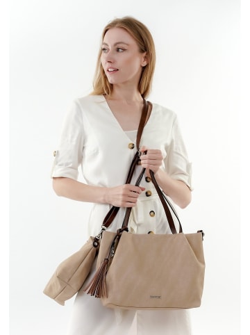 EMILY & NOAH Shopper E&N Elke in taupe cognac 907