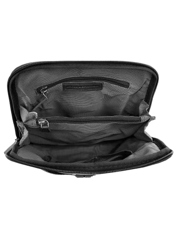 SPIKES & SPARROW Rucksack echt Leder in schwarz