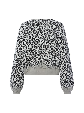 monari Strickjacke in ecru schwarz - 0001