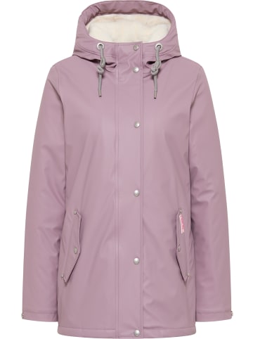 myMo Regenjacke Mit Webpelzfutter in Rosélavendel