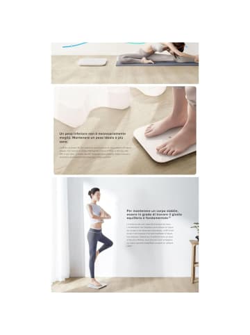 xiaomi Mi Smart Scale 2 Personenwaage mit iOS/Android Appanbindung in Weiß