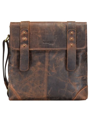Greenland Nature Classic Umhängetasche Leder 31 cm brown