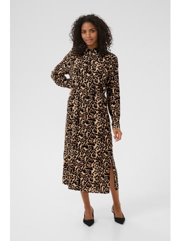 Kaffe Kleid KAhannah Loose fit in Naturel Leopard Print