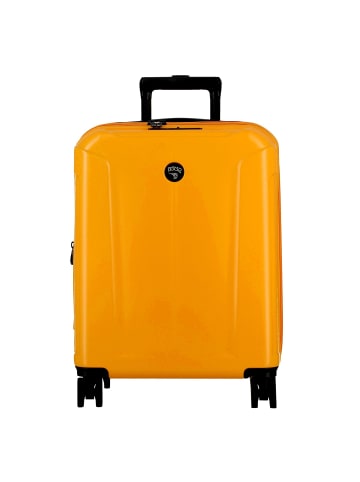 Jump Glossy 4 Rollen Kabinentrolley 55 cm mit Dehnfalte in jaune