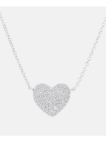 Diamant L'éternel Halskette aus 375 Weißgold mit Diamant Herz-Design