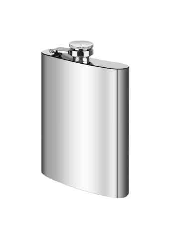 Intirilife Flachmann Edelstahl 250ml in Silber