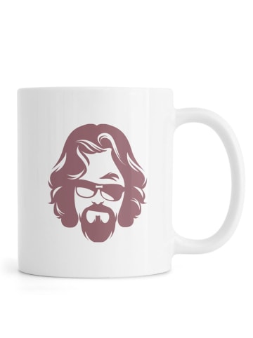 Juniqe Tasse "The Dude" in Braun & Gelb