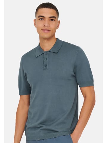 ONLY & SONS Poloshirt Wyler in Blau / braun