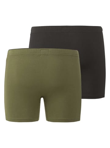 Götzburg Boxershort 2er Pack in Olive/Schwarz