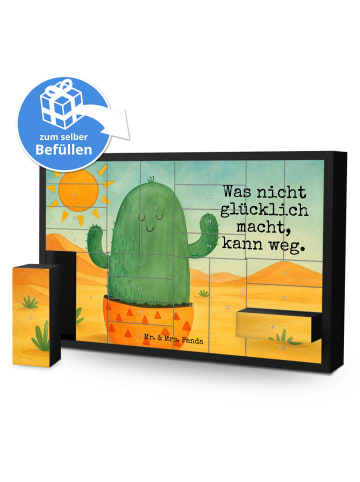 Mr. & Mrs. Panda Adventskalender Kaktus Sonne Design mit Spruch in Weiß