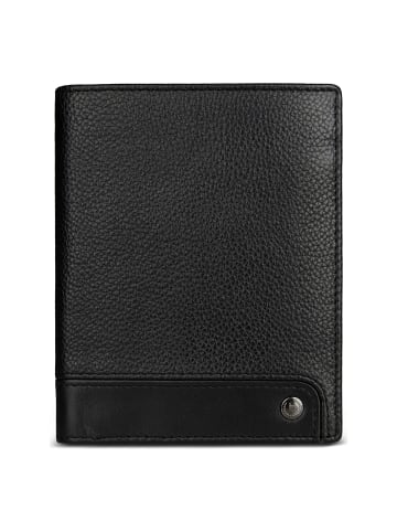 Bugatti Due Geldbörse RFID Schutz Leder 10 cm schwarz