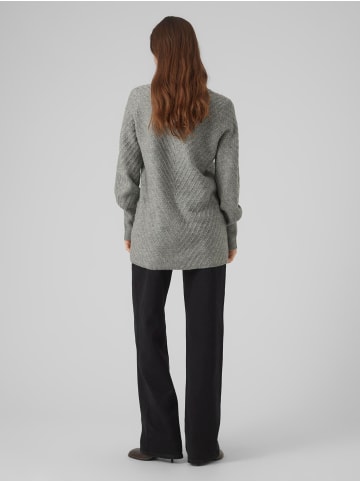 Vero Moda Strickpullover in Medium Grey Melange