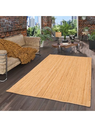 Pergamon Jute Teppich Salsa Uni in beige