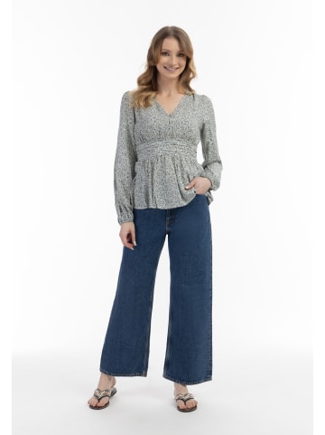 VIRITA Women Bluse in Wollweiss Mehrfarbig