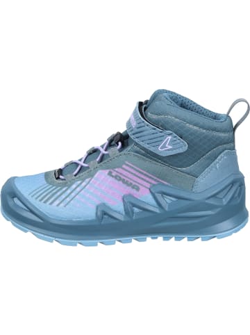 LOWA Wanderschuhe / Wanderstiefel in eisblau/lila